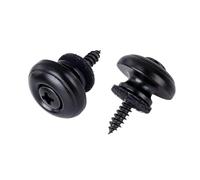 Banworks Guitar Strap Buttons Guitar End Pins with Felt Washers and Mounting Screws for Gibson Fender Epiphone Squier Electric Guitars & Bass Guitars Pack of 2 JT/BDK-04 Black