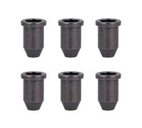 Banworks Guitar String Mounting Ferrules 6.4mm (1/4") Vintage String Through Body Ferrule for Telecaster Tele Guitars Pack of 6 JT/CXK-01 Gun Black