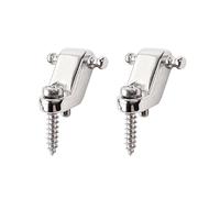Banworks Guitar String Tree Retainers Standard Roller String Guides Retainer for Fender/Squier Stratocaster Strat ST Tele Electric Guitars Pack of 2 JT/YXK-05 Chrome
