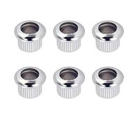 Banworks Guitar Tuning Peg Conversion Bushing Guitar String Tuning Machine Washer Adapter Ferrules 6mm to 8mm Pack of 6 JT/XNZT-01 Chrome