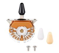 Banworks Guitar Vintage Super 5-Way Blade Switch 5 Position Pickup Selector Lever Switch with 3 Tips for Fender/Squier Stratocaster Strat ST Telecaster Tele Style Electric Guitar JT/DWQ-07