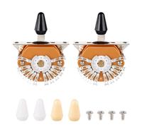 Banworks Guitar Vintage Super 5-Way Blade Switch 5 Position Pickup Selector Lever Switch with 6 Tips for Fender/Squier Stratocaster Strat ST Telecaster Tele Style Electric Guitar Pack of 2 JT/DWQ-07