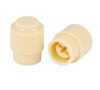 Banworks Guitars Cross Slot Blade Switch Tip Dual 4mm & 5mm Inner Diameter Barrel Pickup Selector Switch Caps Fits Imperial Fender CRL Oak Grigsby & Asian Metric Switches Pack of 2 JT/DWQM-10 Cream
