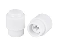 Banworks Guitars Cross Slot Blade Switch Tip Dual 4mm & 5mm Inner Diameter Barrel Pickup Selector Switch Caps Fits Imperial Fender CRL Oak Grigsby & Asian Metric Switches Pack of 2 JT/DWQM-10 White