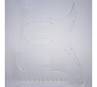 Banworks HSS Strat Pickguard 1 Ply 11-Hole Electric Guitar Pickguard Scratch Plate for USA/Mexican Modern Style Standard Fender Stratocaster Strat ST JT/HB-02 Transparent