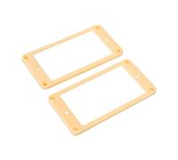 Banworks Humbucker Rings Plastic Flat Humbucker Pickup Covers 4x4mm Guitar Pickup Frame for Les Paul LP Style Electric Guitars Pack of 2 JT/SYQG-18 Cream