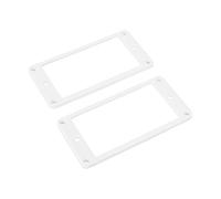 Banworks Humbucker Rings Plastic Flat Humbucker Pickup Covers 4x4mm Guitar Pickup Frame for Les Paul LP Style Electric Guitars Pack of 2 JT/SYQG-18 White