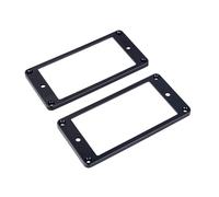 Banworks Humbucker Rings Plastic Flat Humbucker Pickup Covers 4x4mm Guitar Pickup Frame for Les Paul LP Style Electric Guitars Pack of 2 JT/SYQG-18 Black