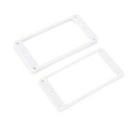 Banworks Humbucker Rings Plastic Slanted Top Curved Bottom Humbucker Pickup Covers 3.5x6mm + 7.5x10mm Guitar Pickup Frame for Epiphone Les Paul LP Style Electric Guitars Pack of 2 JT/SYQG-20 White