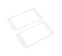Banworks Humbucker Rings Plastic Slanted Top Curved Bottom Humbucker Pickup Covers 3.5x6mm Guitar Pickup Frame for Les Paul LP Style Electric Guitars Pack of 2 JT/SYQG-19 White