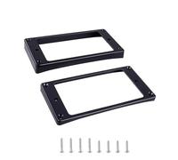 Banworks Humbucker Rings Plastic Slanted Top Curved Bottom Humbucker Pickup Covers 3.8x5.1mm + 8.1x9.5mm Guitar Pickup Frame for Epiphone Les Paul LP Style Electric Guitars Pack of 2 JT/SYQG-24 Black