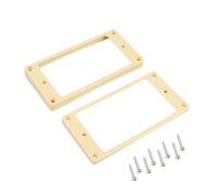 Banworks Humbucker Rings Plastic Slanted Top Curved Bottom Humbucker Pickup Covers 3.8x5.1mm + 8.1x9.5mm Guitar Pickup Frame for Epiphone Les Paul LP Style Electric Guitars Pack of 2 JT/SYQG-24 Cream