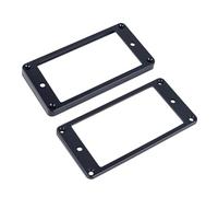 Banworks Humbucker Rings Plastic Slanted Top Flat Bottom Humbucker Pickup Covers 3x4.3mm + 7x8.5mm Guitar Pickup Frame for Epiphone Les Paul LP Style Electric Guitars Pack of 2 JT/SYQG-23 Black