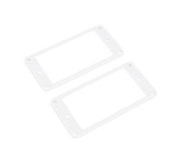 Banworks Humbucker Rings Plastic Slanted Top Flat Bottom Humbucker Pickup Covers 3x4.3mm Guitar Pickup Frame for Les Paul LP Style Electric Guitars Pack of 2 JT/SYQG-21 White