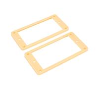 Banworks Humbucker Rings Plastic Slanted Top Flat Bottom Humbucker Pickup Covers 4.5x6mm Guitar Pickup Frame for Les Paul LP Style Electric Guitars Pack of 2 JT/SYQG-22 Cream