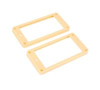 Banworks Humbucker Rings Plastic Slanted Top Flat Bottom Humbucker Pickup Covers 7x8.5mm Guitar Pickup Frame for Les Paul LP Style Electric Guitars Pack of 2 JT/SYQG-23 Cream