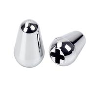 Banworks Imperial 4.9mm 5-Way Toggle Switch Tip Pickup Selector Switch Cap | Guitars 3/16" Switch Knob for USA Fender Stratocaster Strat Telecaster Tele Electric Guitars Pack of 2 JT/DWQM-04 Chrome