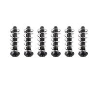 Banworks Imperial #6-32 UNC × 3/4" Guitar Single Coil Pickup Mounting Screws with Springs Pickup Height Adjustment Screws Set for USA/MEX Fender Stratocaster Strat ST Pack of 6 JT/SYQLS-04 Black