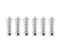 Banworks Imperial #6-32 UNC × 3/4" Guitar Single Coil Pickup Mounting Screws with Springs Pickup Height Adjustment Screws Set for USA/MEX Fender Stratocaster Strat ST Pack of 6 JT/SYQLS-04 Chrome