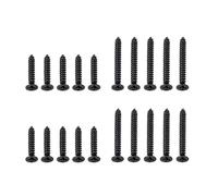 Banworks Imperial Guitar Humbucker Pickup Frame Mounting Screws Set Flat Head Countersunk Pickup Ring Mounting Screws Kit for Gibson Les Paul SG 10pcs Long + 10pcs Short Screws JT/SYQLS-03 Black