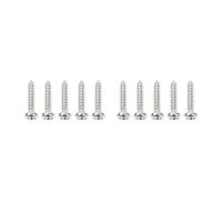 Banworks Metric 2.1x11.5mm Guitar M2.1 Tuning Pegs Truss Rod Cover Mounting Screws Stainless Steel Pan Head Guitar Machine Heads Screws for Bass Electric Acoustic Guitar Pack of 10 JT/JXQLS-01 Nickel