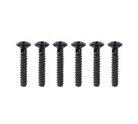 Banworks Metric 3.5x22mm M3.5 Electric Guitar Single Coil Pickup Height Adjustment Screws Countersunk Pickup Mounting Screws Set ffor Squier Stratocaster Strat ST Tele TL Pack of 6 JT/DXQLS-03 Black