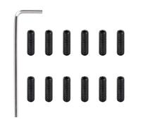 Banworks Metric M3x10mm Stainless Steel Guitar Tremolo Bridge Saddle Height Adjustment Screws for Imported Strat/Tele Electric Guitars or Bass Guitars Pack of 12 JT/QMLS-02 Black