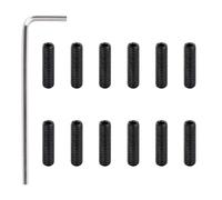 Banworks Metric M3x12mm Stainless Steel Guitar Tremolo Bridge Saddle Height Adjustment Screws for Imported Strat/Tele Electric Guitars or Bass Guitars Pack of 12 JT/QMLS-02 Black