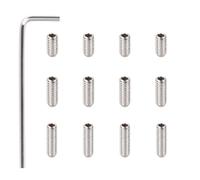 Banworks Metric M3x6/8/10mm Stainless Steel Guitar Tremolo Bridge Saddle Height Adjustment Screws for Imported Strat/Tele Electric Guitars or Bass Guitars Pack of 12 JT/QMLS-02 Chrome