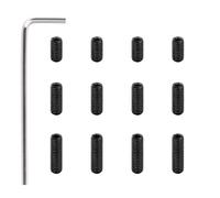 Banworks Metric M3x6/8/10mm Stainless Steel Guitar Tremolo Bridge Saddle Height Adjustment Screws for Imported Strat/Tele Electric Guitars or Bass Guitars Pack of 12 JT/QMLS-02 Black