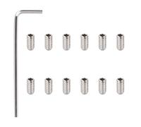 Banworks Metric M3x6mm Stainless Steel Guitar Tremolo Bridge Saddle Height Adjustment Screws for Imported Strat/Tele Electric Guitars or Bass Guitars Pack of 12 JT/QMLS-02 Chrome