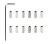 Banworks Metric M3x8mm Stainless Steel Guitar Tremolo Bridge Saddle Height Adjustment Screws for Imported Strat/Tele Electric Guitars or Bass Guitars Pack of 12 JT/QMLS-02 Chrome