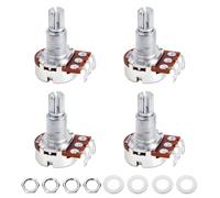 Banworks Metric M8 Thread A250K+B250K Mini Electric Guitars Pots 2A2B Aluminum 18-Spline Split Long Shaft (18mm Length) Audio & Linear Taper Potentiometers for Squier/Epiphone/Ibanez/ESP JT/XNQ-03