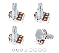 Banworks Metric M8 Thread A250K+B250K Mini Electric Guitars Pots 2A2B Aluminum 18-Spline Split Long Shaft (18mm Length) Audio & Linear Taper Potentiometers for Squier/Epiphone/Ibanez/ESP JT/XNQ-03