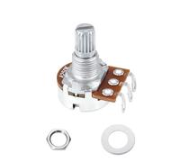 Banworks Metric M8 Thread A250K Mini Guitar Pots Aluminum 18-Spline Split Short Shaft (15mm Length) Audio Taper Electric Guitars Potentiometers for Squier, Epiphone, Ibanez, ESP 1 Piece JT/XNQ-02