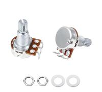 Banworks Metric M8 Thread A500K Mini Guitar Pots Aluminum 18-Spline Split Long Shaft (18mm Length) Audio Taper Electric Guitars Potentiometers for Squier, Epiphone, Ibanez, ESP Pack of 2 JT/XNQ-03