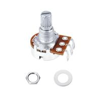 Banworks Metric M8 Thread A500K Mini Guitar Pots Aluminum 18-Spline Split Short Shaft (15mm Length) Audio Taper Electric Guitars Potentiometers for Squier, Epiphone, Ibanez, ESP 1 Piece JT/XNQ-02