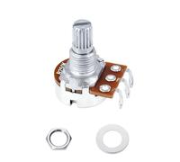 Banworks Metric M8 Thread B250K Guitar Mini Pots Aluminum 18-Spline Pots | 15mm Length Split Shaft Linear Taper Electric Guitars Potentiometers for Squier Epiphone IBZ ESP 1 Piece JT/XNQ-02