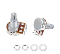 Banworks Metric M8 Thread B250K Mini Guitar Pots Aluminum 18-Spline Split Long Shaft (18mm Length) Linear Taper Electric Guitars Potentiometers for Squier, Epiphone, Ibanez, ESP Pack of 2 JT/XNQ-03