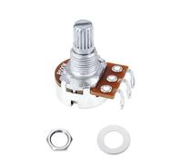 Banworks Metric M8 Thread B500K Guitar Mini Pots Aluminum 18-Spline Pots | 15mm Length Split Shaft Linear Taper Electric Guitars Potentiometers for Squier Epiphone IBZ ESP 1 Piece JT/XNQ-02