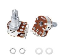 Banworks Metric M8 Thread MN500K Mini Blend Pots Dual Balance 18-Spline Split Long Shaft (18mm Length) Potentiometer with Center Detent for Squier/Epiphone/Ibanez/ESP Electric Guitars 2Pcs JT/XNQ-01