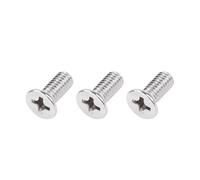 Banworks Metric Sized 4x10mm M4 Guitar Tremolo Bridge Block Screws Stainless Steel Countersunk Phillips Head Guitar Bridge Screws for Stratocaster Strat Tremolo Bridge Block Pack of 3 JT/QQLS-08