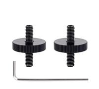 Banworks Metric Sized ABR-1 Tune-o-matic Bridge Posts and Thumbwheels 4mm Post Thread 20mm Height for Epiphone Les Paul SG ES Style Guitars Pack of 2 JT/QQDWZ-01 Black