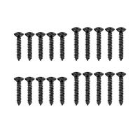 Banworks Metric Thread 2.5x15mm and 2.5x18mm Electric Guitar Humbucker Pickup Frame Mounting Screws Set Humbucker Pickup Ring Countersunk Screw Kit for EPI Les Paul LP SG Pack of 20 JT/WKLS-01 Black