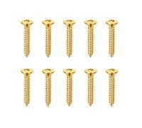 Banworks Metric Thread 2.5x15mm M2.5 Electric Guitar Humbucker Pickup Frame Mounting Screw Set Humbucker Pickup Ring Countersunk Screw Kit for EPI Les Paul LP SG Suier ST Pack of 20 JT/WKLS-01 Golden