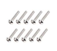 Banworks Metric Thread 3.3x18mm M3.3 Electric Guitar Single Coil Pickup Mounting Screws Pickup Height Adjustment Screw Set for Squier Stratocaster Strat ST Telecaster Tele TL 10Pcs JT/DXQLS-02 Nickel