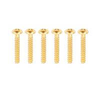 Banworks Metric Thread 3.5x22mm M3.5 Electric Guitar Single Coil Pickup Height Adjustment Screws Pickup Mounting Screws Set for Squier Stratocaster Strat ST Tele TL Pack of 6 JT/DXQLS-03 Golden