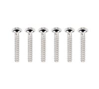 Banworks Metric Thread 3.5x22mm M3.5 Electric Guitar Single Coil Pickup Height Adjustment Screws Pickup Mounting Screws Set for Squier Stratocaster Strat ST Tele TL Pack of 6 JT/DXQLS-03 Chrome