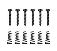 Banworks Metric Thread 3x21.5mm M3 Electric Guitar Single Coil Pickup Humbucker Wood Mounting Screws Set for Tele Neck Pickups Super Strat and Other Wood Mounting Pickups Pack of 6 JT/DXQLS-01 Black
