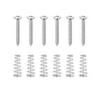 Banworks Metric Thread 3x21.5mm M3 Electric Guitar Single Coil Pickup Humbucker Wood Mounting Screws Set for Tele Neck Pickups Super Strat and Other Wood Mounting Pickups Pack of 6 JT/DXQLS-01 Chrome